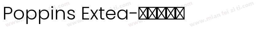 Poppins Extea字体转换